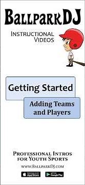 Getting Started with BallparkDJ - Creating First Team