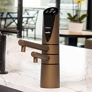 AlkaViva Delphi H2 Alkaline Water Machine Under Sink Hydrogen System pH 3.5-11, 880mV ORP, 36 Easy to Use Settings, Only EPA Lab Tested Ionized Water Machine, Gold