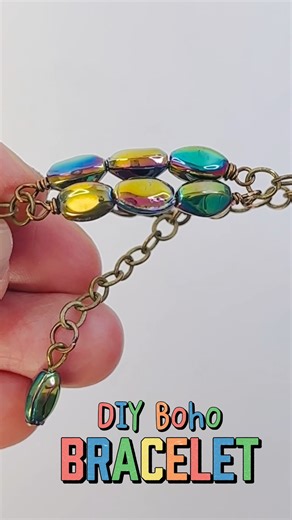 Free DIY Bohemian Beaded Bracelet Step By Step Tutorial