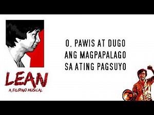 Lean the Musical - Panata't Pag-ibig (lyrics)