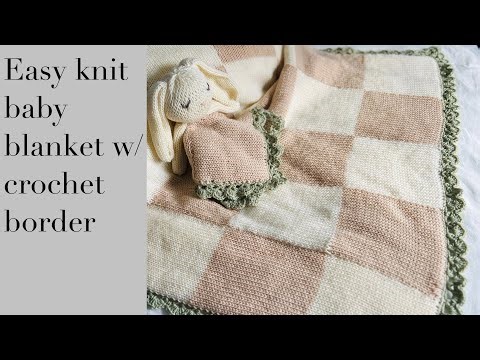 Easy baby blanket on the circular knitting machine