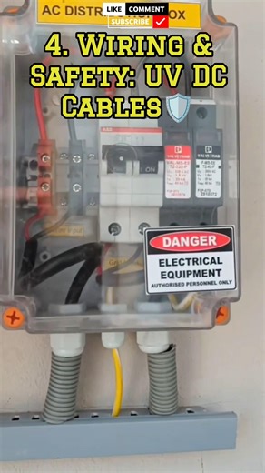 ☀️Solar plant Components Explained ⚒️GI structure 📦ACDB DCDB 🔥Inverter 🛜Cables #shorts #engineering