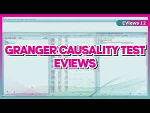 EVIEWS TUTORIAL: GRANGER CAUSALITY TEST EVIEWS