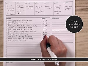 Weekly Study Planner: Tear-off Assignment Tracker & To-do List Notepad for Students (50 Sheets, 8.5x11in) - Etsy