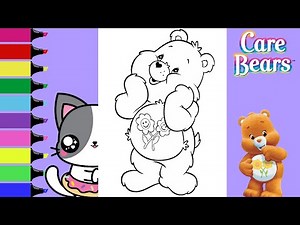 Coloring Care Bears Friend Bear Cheer Bear Grumpy Bear Funshine Bear | Sprinkled Donuts JR