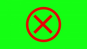 Download Cross in Circle Animation on Green Background for free