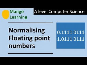 Normalising floating point numbers