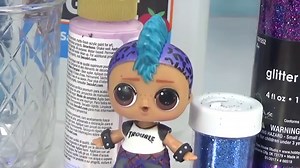 D.I.Y. LOL Surprise Unicorn VS Punk Boi Slime Challenge FISH BOWL SLIME & GLITTER SLIME