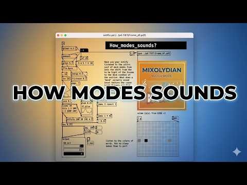 How Modes Actually Sound: A Generative Journey with Pdida