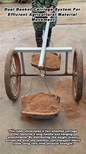 Dual Basket Carriage System For Efficient Agricultural Material Movement