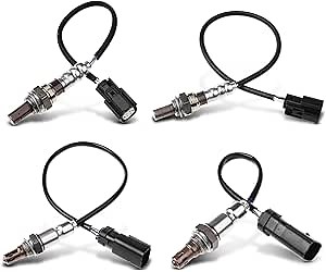 A-Premium O2 Oxygen Sensor Compatible with Ford Transit-150 2015, Transit-250 2015, Transit-350 2015, Transit-350 HD 2015, 3.7L, Upstream and Downstream, 4-PC Set, Replace# BE5Z9G444D, CK4Z9F472B