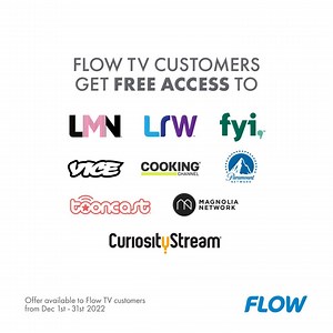 Get entertainment from every genre in the comfort of your home at no additional cost this Christmas! We're giving you some of your favourite channels FREE until Dec 31! Season's Greetings 💙 | Flow