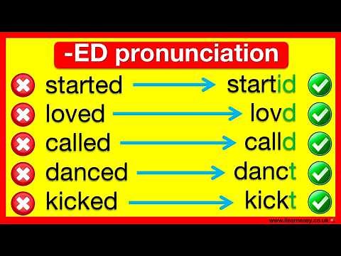 -ED pronunciation - /id/ /d/ or /t/? 🤔 | Complete guide on how to pronounce words ending in ED