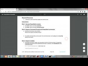 3.3.11 lab - using windows powershell