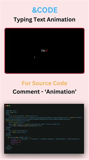 Typing Text Effect in JavaScript | #shorts