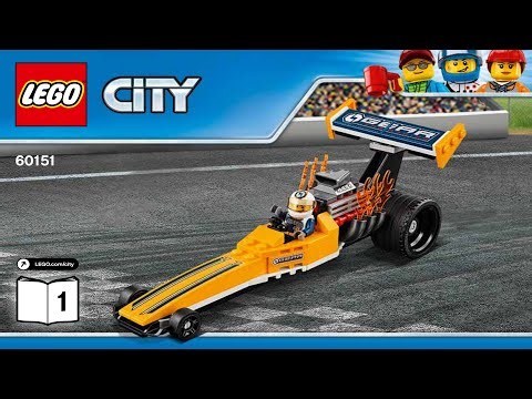 LEGO instructions - City - Traffic - 60151 - Dragster Transporter (Book 1)