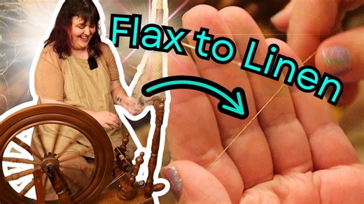 How to Spin Flax - It's Easier Than You Think!