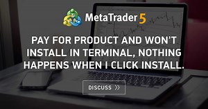 Pay for product and won't install in Terminal, nothing happens when I click install.