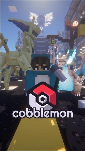 Cobblemon vs Pixelmon (modpack and server link in our bio) #cobblemon #pixelmon #minecraft #pokemon