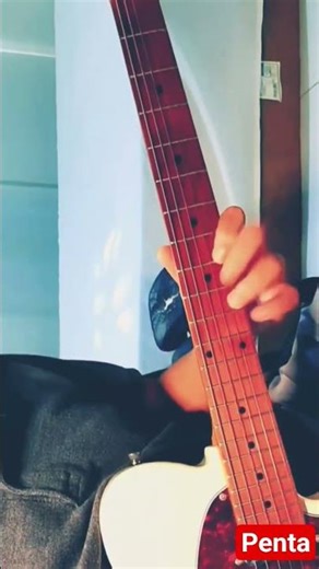 Pentatonic scale with blue note #guitar #tutorial