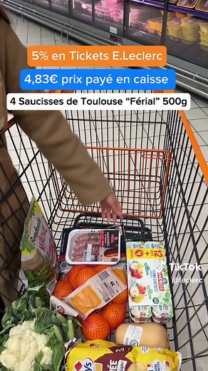 Faites vos courses chez Leclerc pour moins de 50€ !