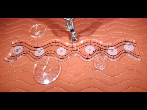 New Serpentine Ruler: Stitching on the Longarm & Comparing to Echo Guides