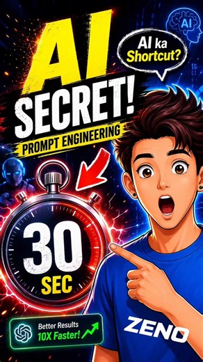 Prompt Engineering in 30 Sec 🤯 | AI Ka Secret Skill