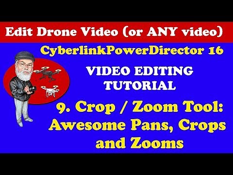 How to Use the Crop / Zoom Tool Cyberlink PowerDirector 18 / 17 / 16 / 365 - Video Editor Tutorial