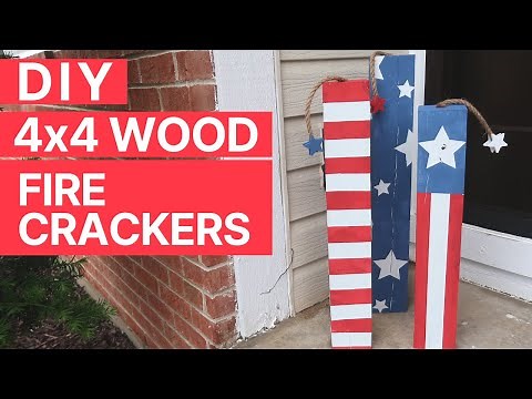 DIY Wood 4x4 Firecrackers