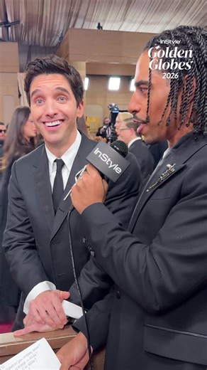 Paul W Downs is snatched in Thom Browne at the Golden Globes