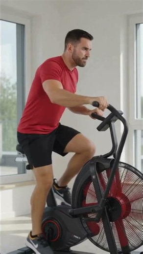 AsVIVA Air Bike F1 Air Bike | HIIT, Cardio & Ganzkörpertraining für Zuhause