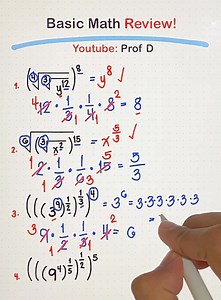 491K views · 6.3K reactions | Back to Basics: Refresh Your Math Skills in Minutes! | Prof D | Facebook