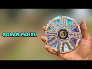 HOW TO MAKE SOLAR PANEL AT HOME USING BLADE AND CD PLATE