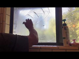 The real way to clean soap scum and hard water stains off bathroom windows and doors! INCREDIBLE!