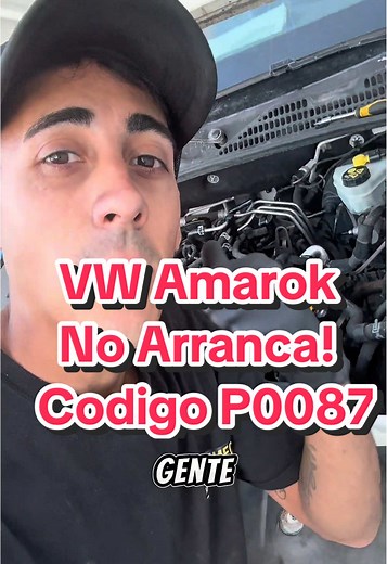 Diagnóstico de Amarok: Código de Error P0087