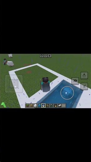 Building modern starter house in minecraft #minecraft #gaming #minecraftblock #minecraftbuilding