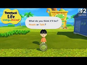 Tomodachi Life: Living the Dream | Mini Game Coin Spin (Head or Tails) [SW2]