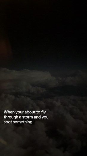 Literally flying through a storm and may have just seen a UFO… either way RIP 🛸☠️🙈 #storm #flying #ufo #aliens
