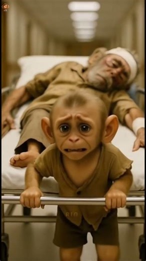 Poor baby monkey Rio father emotional🐒 #viralreels#trendingreels