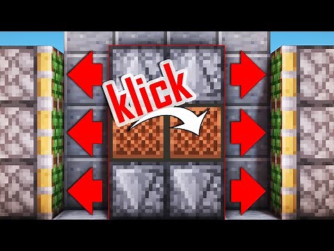 3 einfache aber geniale Redstone Türen in Minecraft bauen 🔻 Crocodileandy
