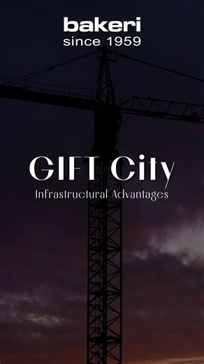 Imagine living in a city that offers not just comfort but an entire lifestyle, set to international standards. GIFT City is more than just a place to reside; it's a place to thrive. #Bakeri #ahmedabad #GIFTCity #Gandhinagar #GHA #developedcities #investing #investingoptions #investinginrealestate #realestate | Bakeri Group