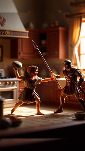 The Giant Fell | David and Goliath Bible Story That Will Inspire You#shorts #david #bible