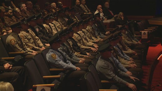 Police academy graduation in St. Louis County