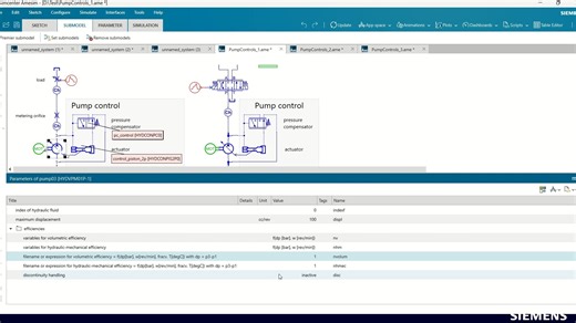 Amesim液压-泵变量调节系统的快速搭建9
