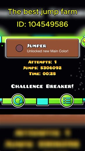 The best jump farm #geometrydash