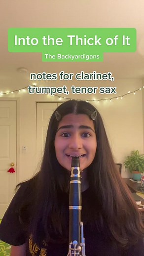 into the thick of it! #clarinet #trumpet #tenorsax #intothethickofit #backyardigans