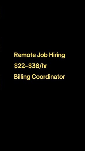 Remote Billing Coordinator | Accounting & Finance Role