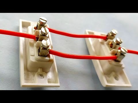 Staircase wiring by ‪@BEEEWorks‬ | Two way switch Connection | 1bulb and 2switches connections