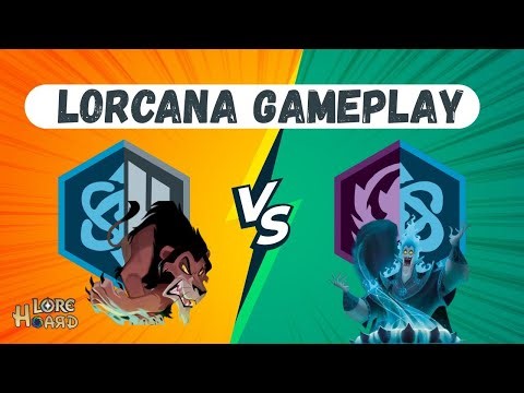 Lorcana Gameplay! Sapphire Steel Allies versus Blurple