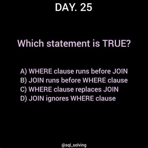 SQL on Instagram: "What would be the answer #sql #sqldatabase #mysql #foryou"